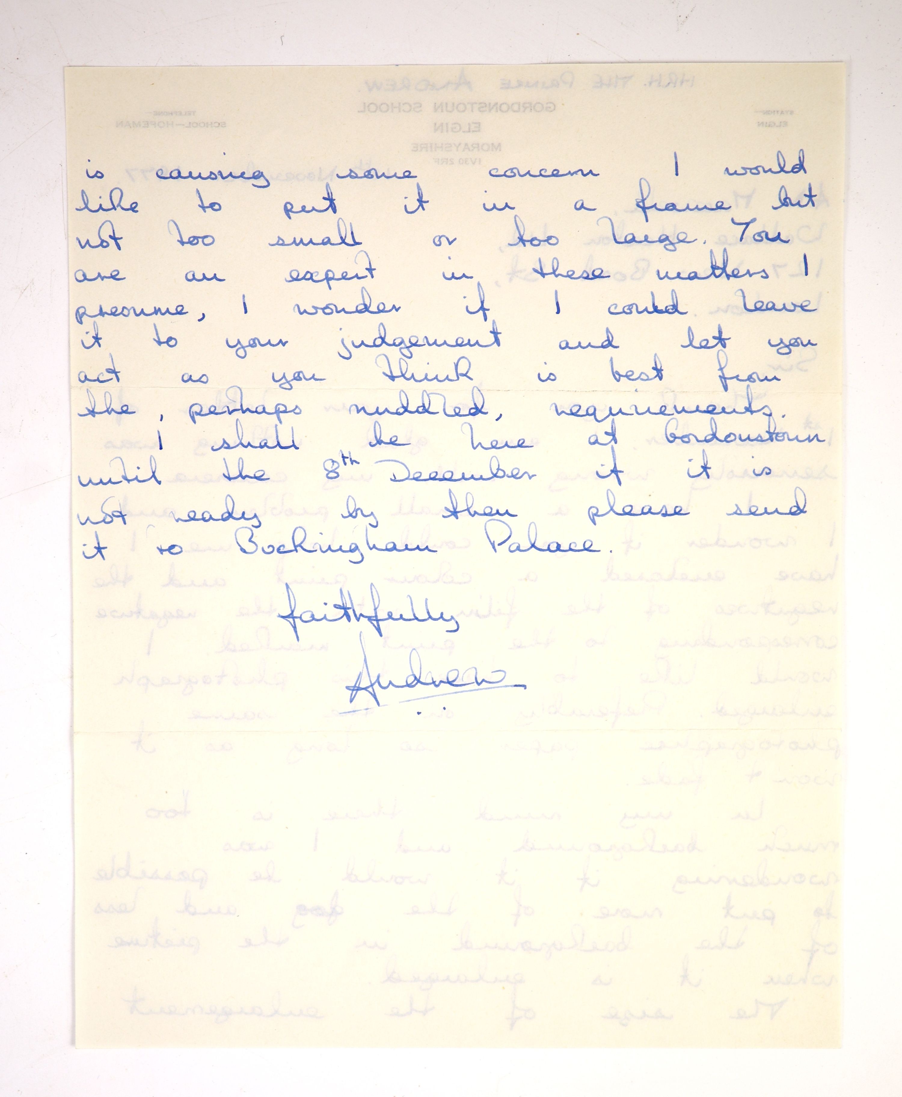 Royal Interest - an album of autograph letters to Alan Maxwell MVO, of the photographic and camera specialists, Wallace Heaton Ltd., official suppliers to the Royal Family